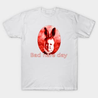 Bad Hare Day Mutant Bunny Baby Design T-Shirt